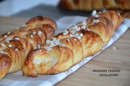 Brioche tressée feuilletée craquelin