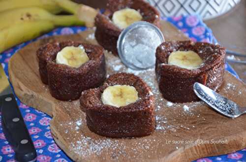 Brownie fondant au chocolat et à la banane - Le Sucré Salé d'Oum Souhaib