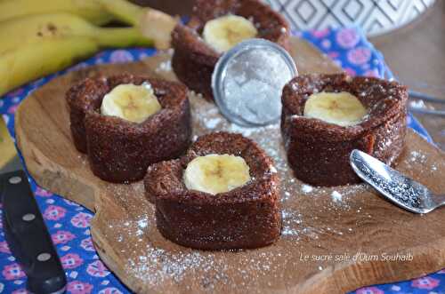 Brownie fondant au chocolat et à la banane