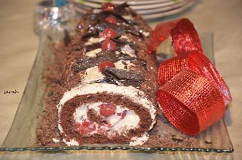 Bûche forêt noire / bûche de fête
