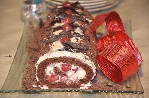 Bûche forêt noire / bûche de fête