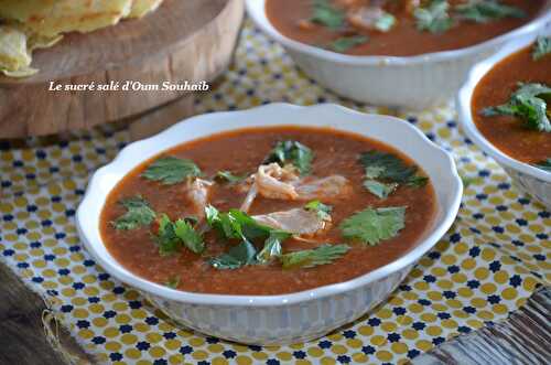 Chorba tunisienne au poulet (tchicha)