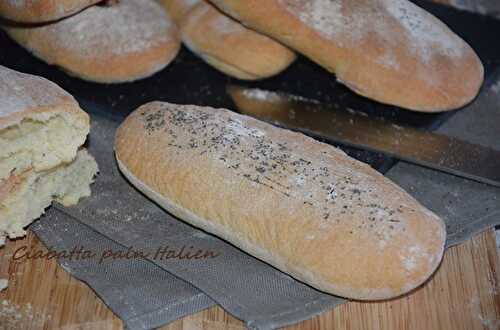 Ciabatta pain Italien maison