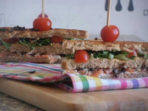 Club sandwich fraicheur au saumon - Le Sucré Salé d'Oum Souhaib