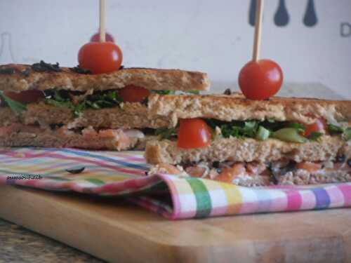 Club sandwich fraicheur au saumon