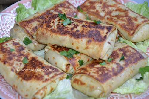 Crêpes salées poulet champignons et béchamel