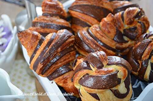 Croissant bicolore au chocolat