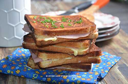 Croque-monsieur croustillant à la poêle (de Cyril Lignac)