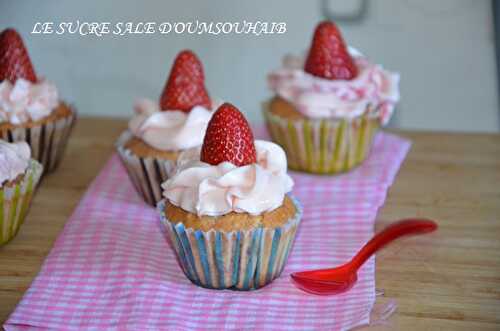 Cupcakes aux fraises