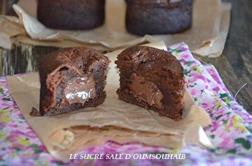 Fondant chocolat coeur nutella