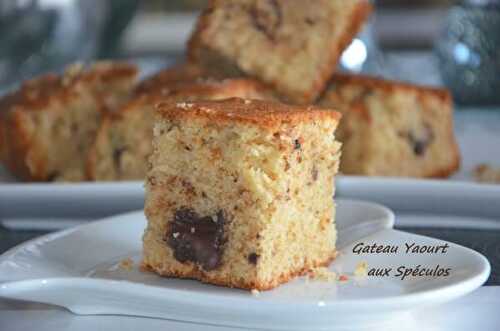 Gâteau au yaourt et spéculos