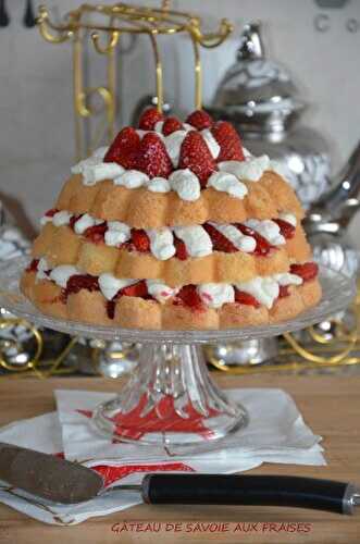 Gateau de Savoie aux fraises