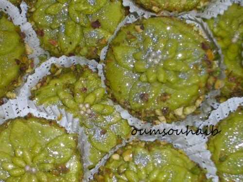 Gâteaux algériens aux pistaches gâteaux pistachiya
