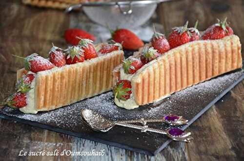 Mille feuilles gaufré aux fraises au mascarpone