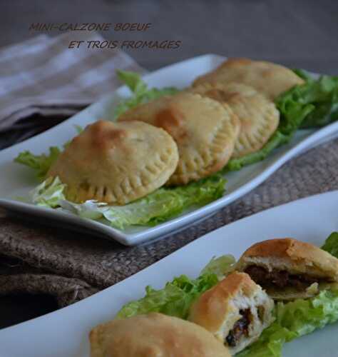 Mini-calzones de boeuf aux 3 fromages