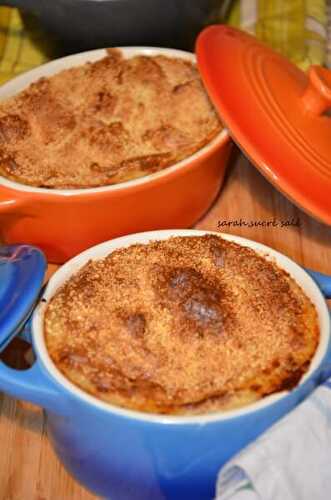 Mini-cocottes de parmentier à la tomate