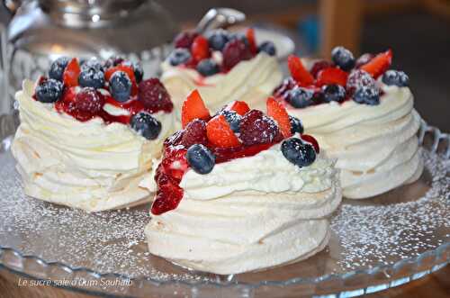 Mini pavlova aux fruits rouges