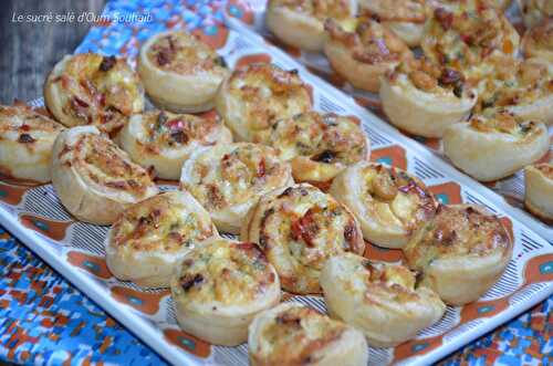 Mini tartelette salée aux poivrons pour l'apéritif