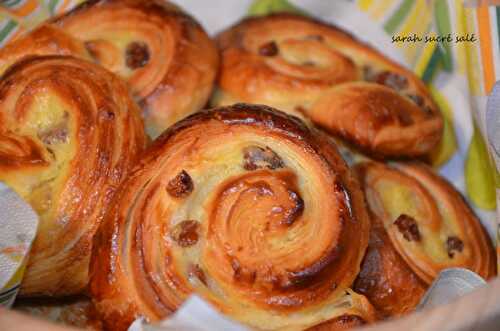 Pains aux raisins feuilletés comme chez le boulanger