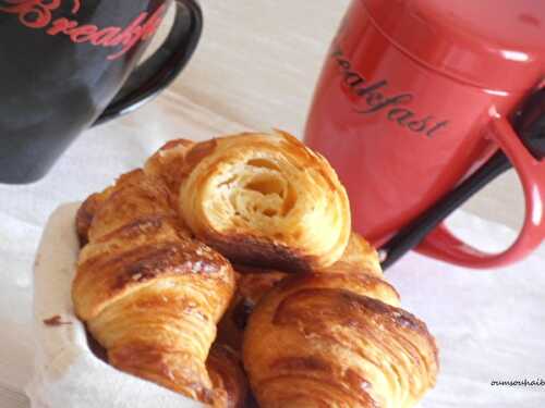 Petits croissants pur beurre (mini-viennoiserie)