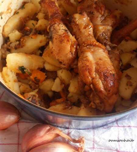 Pommes de terre sautées et poulet express - Le Sucré Salé d'Oum Souhaib
