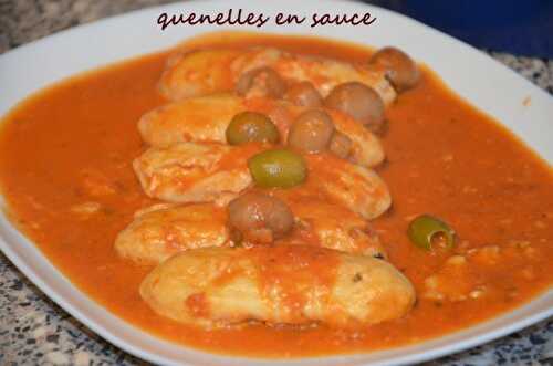 Quenelles lyonnaises en sauce tomate - Le Sucré Salé d'Oum Souhaib