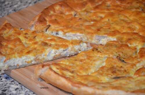 Quiche au poulet rôti