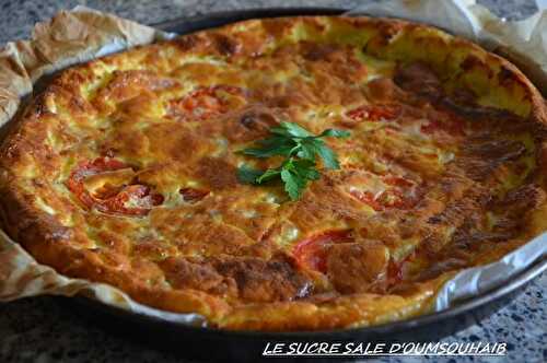 Quiche au thon tomate et vache qui rit