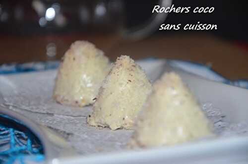 Rochers noix de coco sans cuisson gâteaux algérien