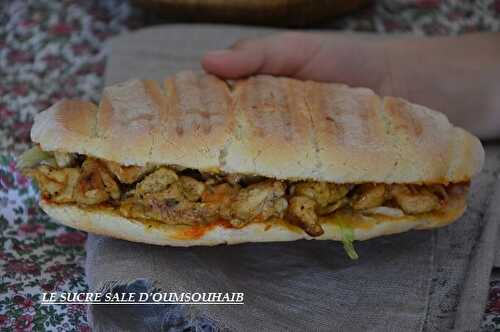 Sandwich poulet curry