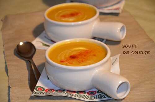 Soupe courge poireau carotte pomme de terre