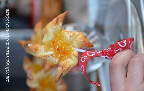 Sucettes feuilletées à la confiture