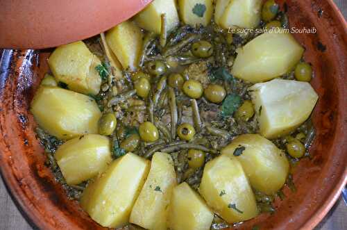 Tajine de veau marocain aux haricots verts