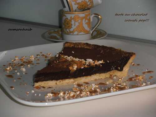 Tarte au chocolat crousti pop...hummmm!!!!