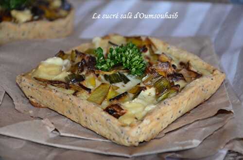 Tarte poireaux et vache qui rit