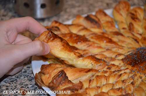 Tarte soleil au saumon et boursin