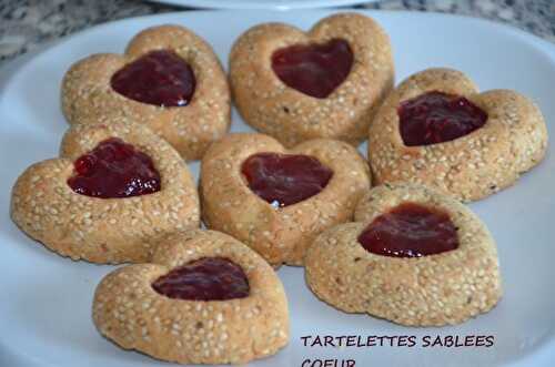 Tartelettes en coeur sablées