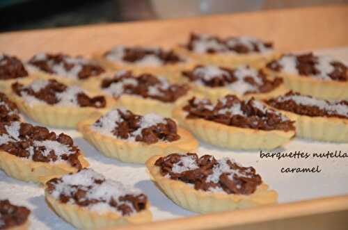 Tartelettes nutella caramel noix de coco gateaux pour l'aid