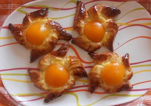 Viennoiseries moulins à vent aux abricots pâte à couque