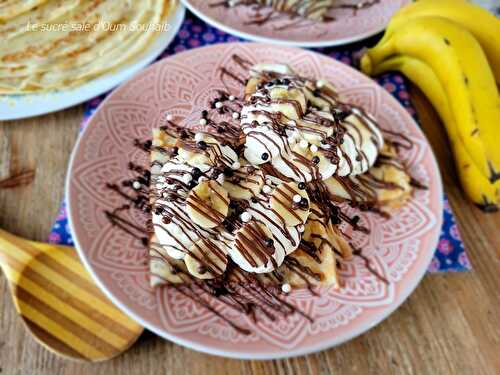 Crêpes au nutella banane chantilly