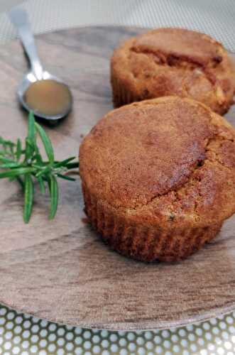 Muffins au morbier, romarin et touche de miel version normale