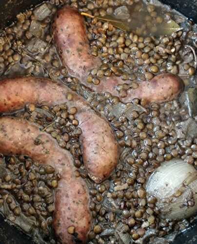 Saucisses lentilles recette facile