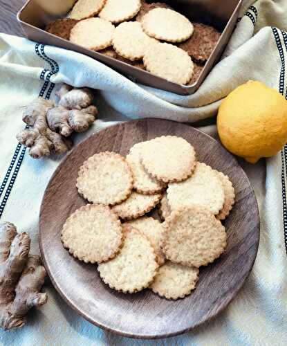 Sablés citron gingembre sans gluten