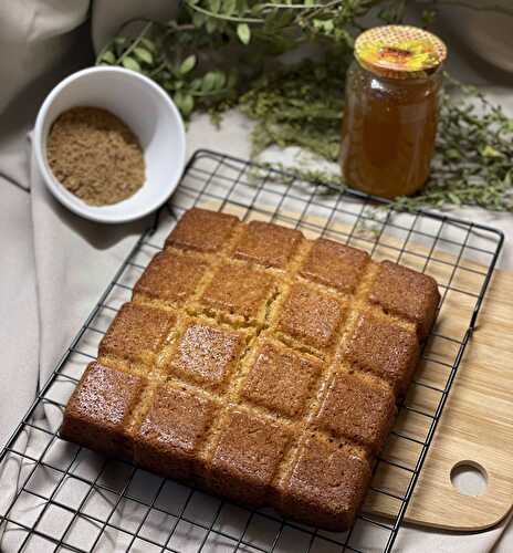 Gâteau miel-orange-gingembre