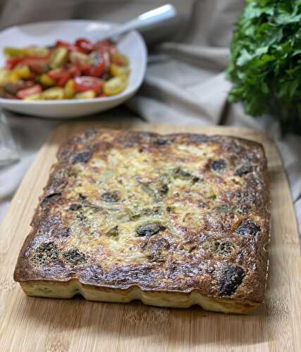 Quiche sans pâte, la base