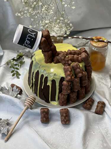 Un gravity cake chocolat et épices de noël !