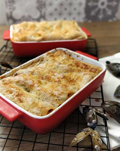 Des cannellonis ou lasagnes entre terre et mer