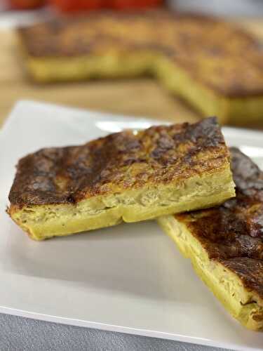 Quiche sans pâte au poireau