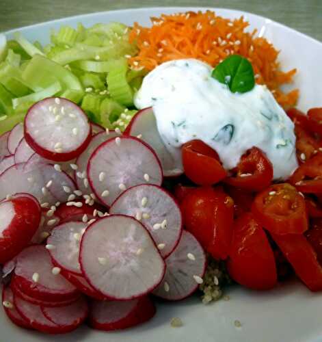 Salade "Bowl" au fonio - Les 2 quiches