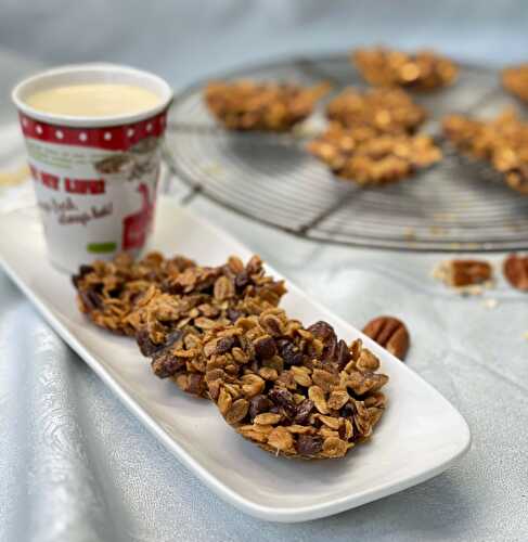 Cookies healthy avoine pécan Chocolat